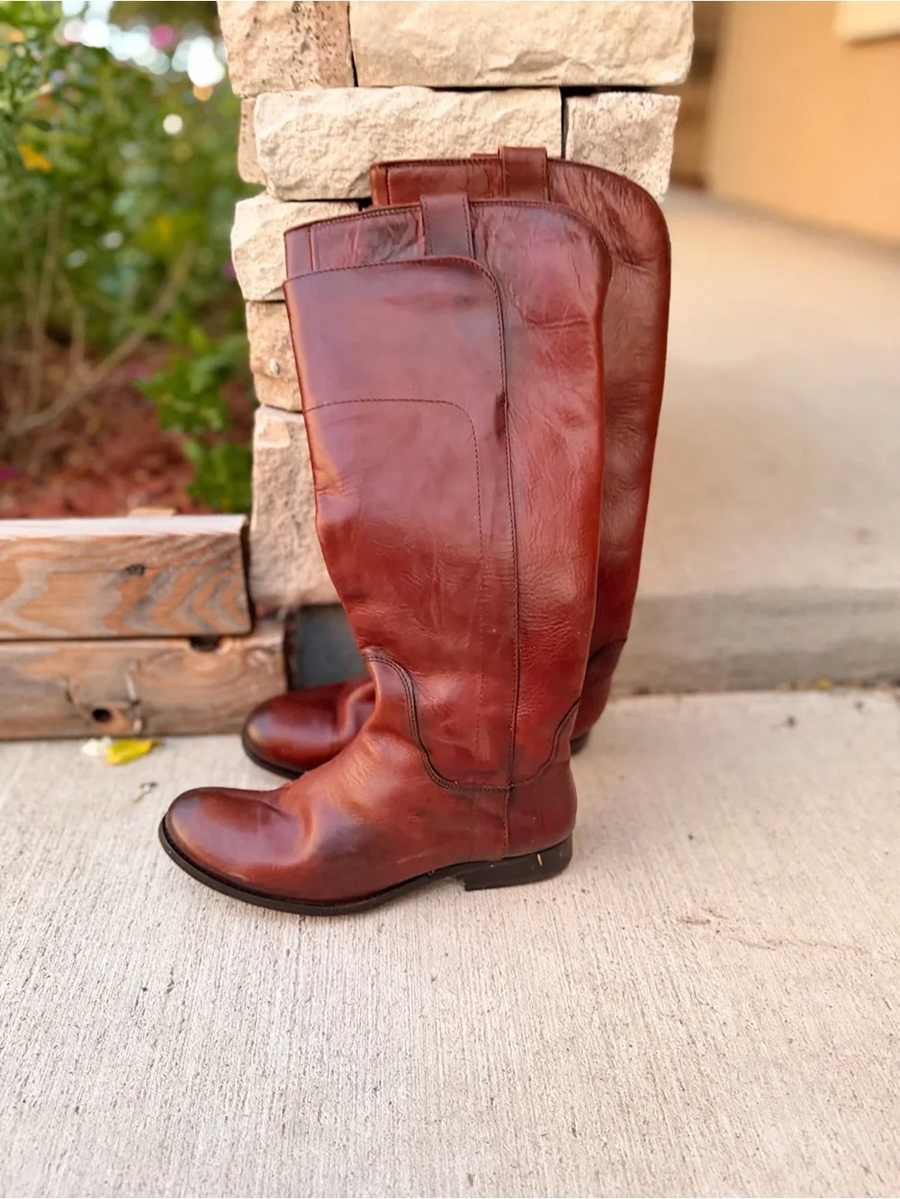 Frye Classic Tall Leather Riding Boots - Brown